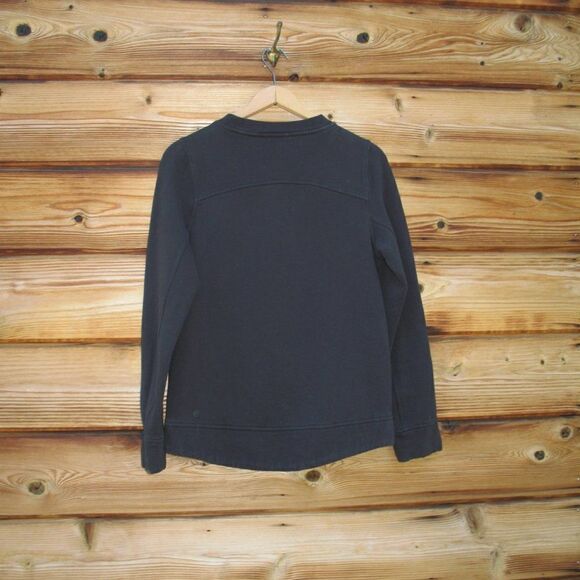 Lululemon Fleece Be True Crew  Pullover Sweatshirt Black - Picture 8 of 10